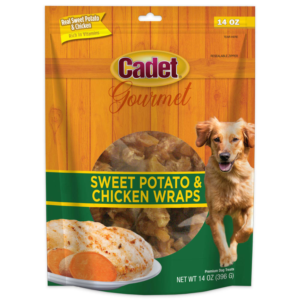 Front view of Ims Sweet Potato Chicken Wraps 14oz in packaging