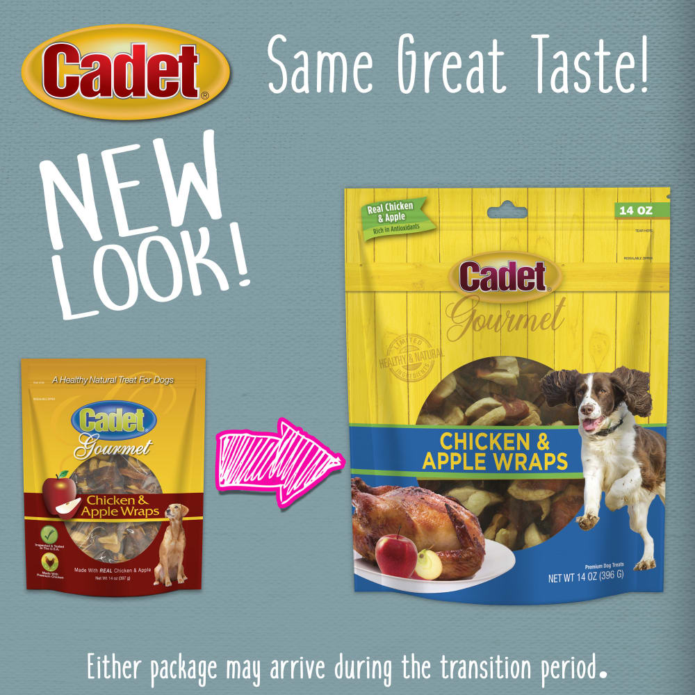 Before and after comparison for Ims Chicken With Apple Wraps