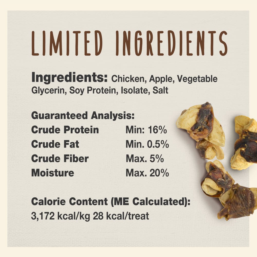 Ingredients list and analysis for Ims Chicken With Apple Wraps