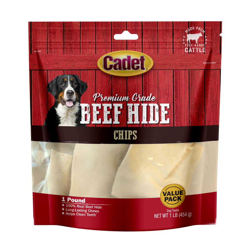 Front view of Cadet Lb Rawhide Chips in packaging