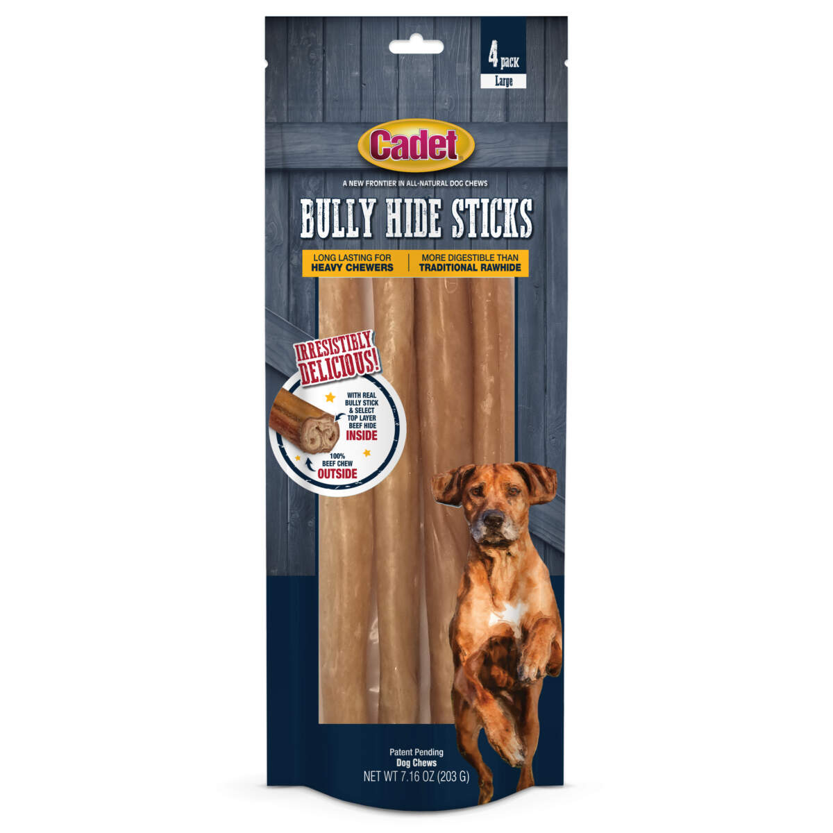 Bully Hide Sticks All Natural Dog Chews Cadet Pet